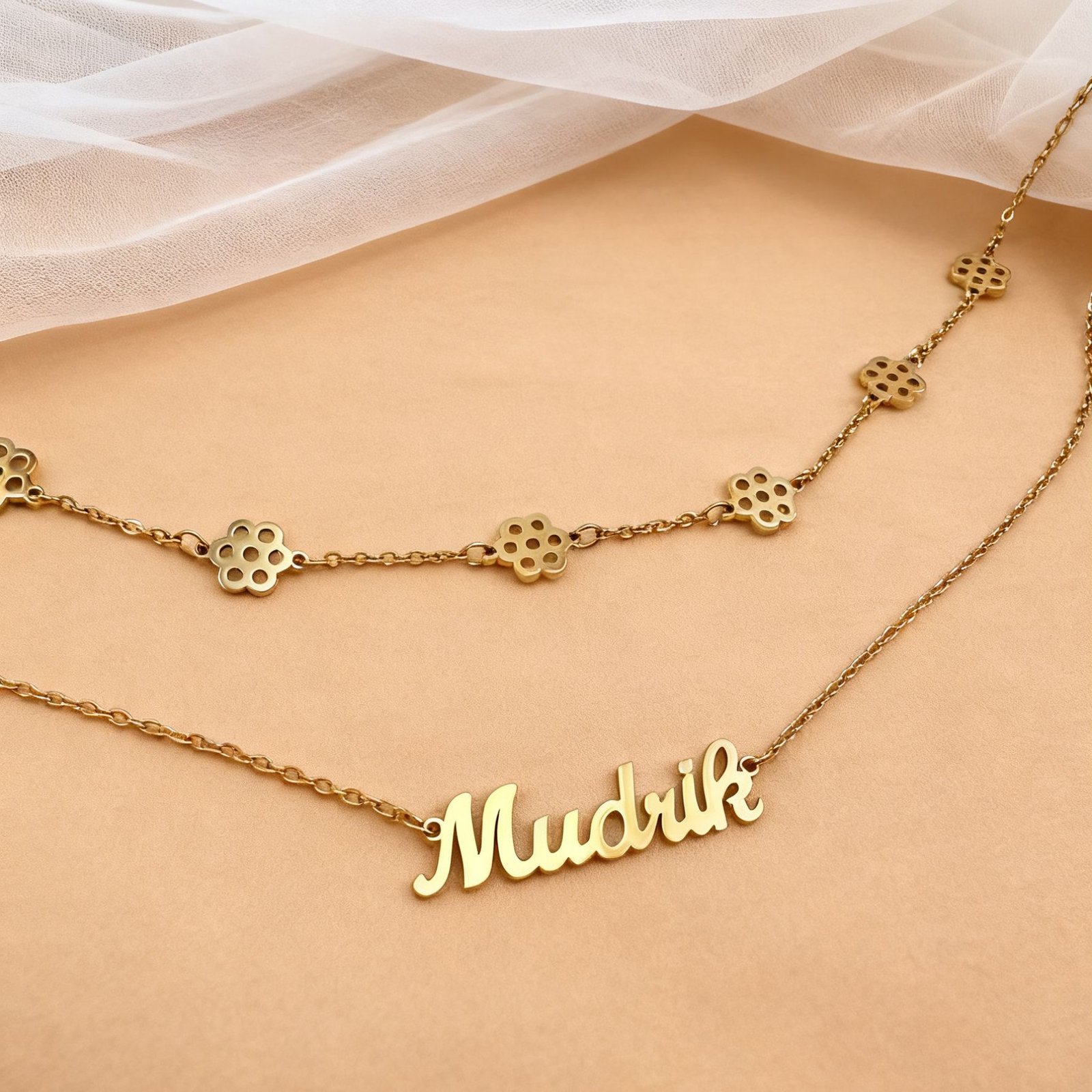 Personalized Gold Layered Belly Chain - Custom Name - Waist Jewelry Boho Body Chain for Women, Beach Vacation Jewelry, Birthday Gift for Her, Festival Accessory - 图片 8