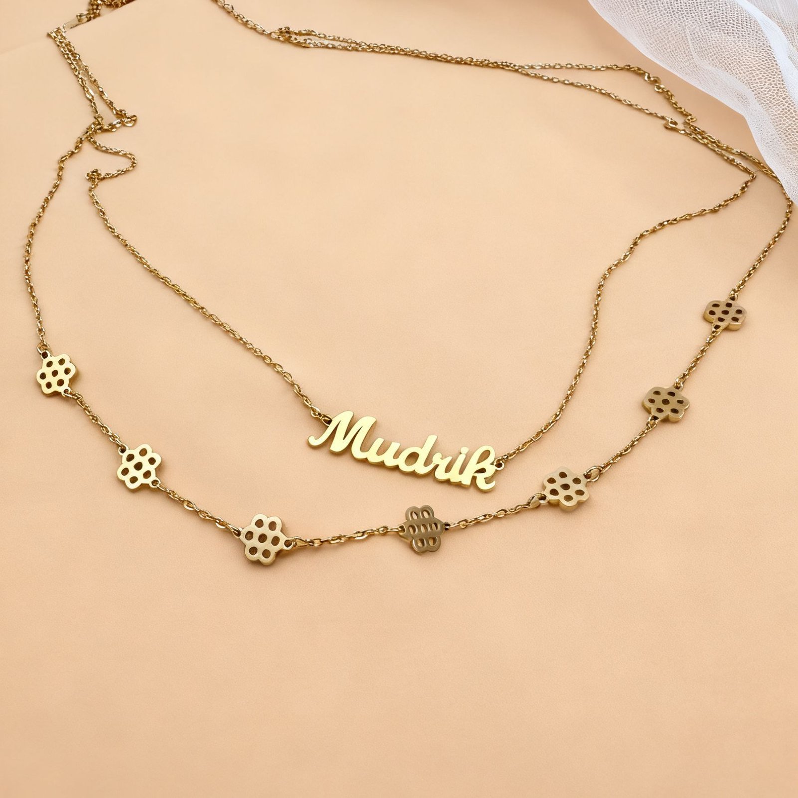 Personalized Gold Layered Belly Chain - Custom Name - Waist Jewelry Boho Body Chain for Women, Beach Vacation Jewelry, Birthday Gift for Her, Festival Accessory - 图片 4